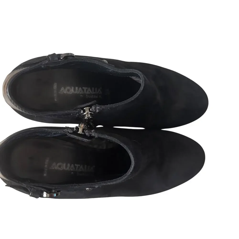 Aquatalia Suede & Leathe Ankle Booties Size 5.5